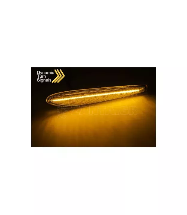 Πλαϊνά Φλας Φτερού Για Alfa Romeo 159/ Brera/ Spider 05-10 Smoke Led Dynamic 2 Τεμάχια