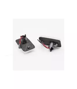 Πλαϊνά Φλας Φτερού Για Audi 100 82-94 / 200 82-91 / Α6 C4 94-97 / 80 91-96 Dynamic  Led White 2 Τεμάχια 