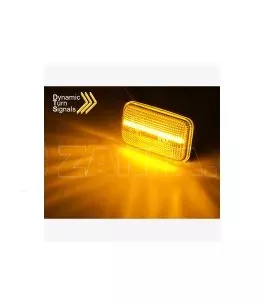 Πλαϊνά Φλας Φτερού Για Audi 100 82-94 / 200 82-91 / Α6 C4 94-97 / 80 91-96 Dynamic Led Smoke 2 Τεμάχια 