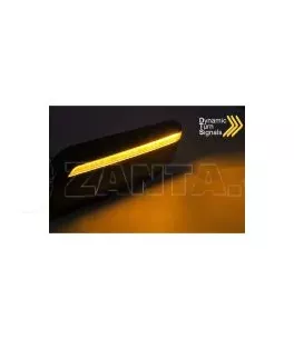 Πλαϊνά Φλας Φτερού Για Mini Cooper F55/ F56/ F57 2021- Dynamic Led Smoke 2Τεμάχια 