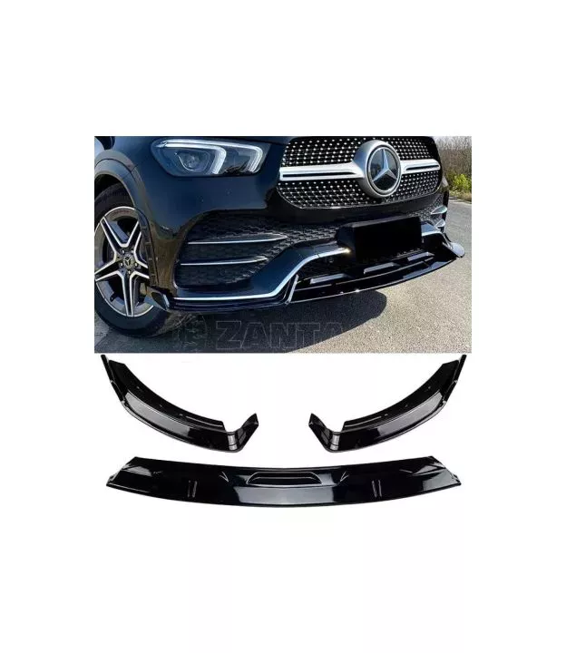 Μπροστινό Spoiler Για Mercedes-Benz GLE C167 / W167 / V167 19-23 Amg Line Μαύρο Γυαλιστερό 3 Τεμάχια