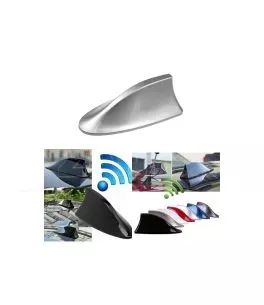 Κεραία Οροφής Αυτοκινήτου Universal Τύπου Καρχαρία Bmw 740 F01 Look Ασημί Με Καλώδιο 