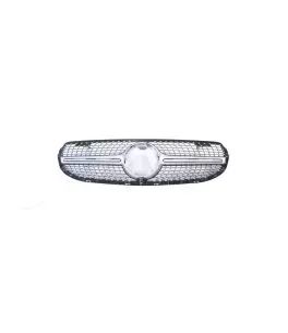 Μάσκα Για Mercedes-Benz GLC-Class X253 19+ Facelift Diamond Look Ασημί/Χρώμιο 