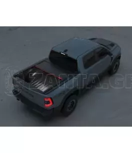 Tessera Roll+ ρολό καπάκι σε Μαύρο Ματ Dodge Ram 2019+ (1500 - 1500 TRX - 1500 CLASSIC) 