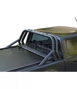 Μαύρο ματ Sport Design ανοξείδωτο Roll bar δύο σκελών Nissan Navara 2023+ (non-EU model) 