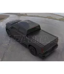 Ρολό καπάκι καρότσας αλουμινίου Tessera SE σε μαύρο ματ GMC Sierra 1500 2019+ 
