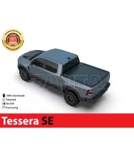 Ρολό καπάκι καρότσας αλουμινίου Tessera SE σε μαύρο ματ Dodge Ram 2019+ (1500 - 1500 TRX - 1500 CLASSIC) 