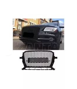 Μάσκα Για Audi Q5 8R Facelift 12-15 RSQ5 Look Κυψελωτή Μαύρο Γυαλιστερό 1 Τεμάχιο 