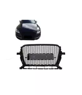 Μάσκα Για Audi Q5 8R Facelift 12-15 RSQ5 Look Κυψελωτή Μαύρο Γυαλιστερό 1 Τεμάχιο 
