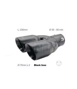 ΑΚΡΟ (ΜΠΟΥΚΑ) ΕΞΑΤΜΙΣΗΣ ΔΙΠΛΟ TRX 92 ΜΑΥΡΗ ΜΑΤ 34-60mm SIMONI RACING - 1 TEM 