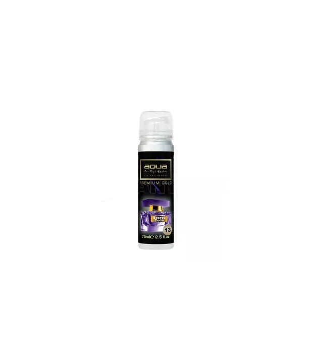 ΑΡΩΜΑΤΙΚΟ ΑΥΤΟΚΙΝΗΤΟΥ ΣΕ ΣΠΡΕΙ (SPRAY) ΜΕ ΑΡΩΜΑ SECRET CODE PREMIUM GOLD SERIES 75ml AQUA - 1 TEM.