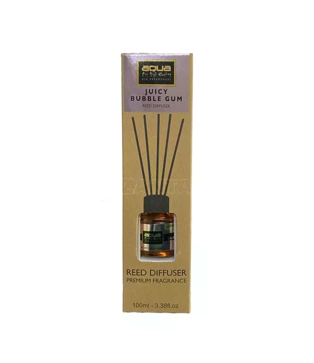 Αρωματικό Χώρου Juicy Bubblegum Home Reed Diffuser με 6 Στικς Aqua 100 ml - 1 τμχ