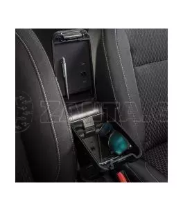 Ολοκληρωμένος Τεμπέλης Καθίσματος ARMSTER 3 SEAT MOUNTED για Ford Transit Connect LHD 2018+ από Πλαστικό και Vegan Δέρμα σε Μαύρ 