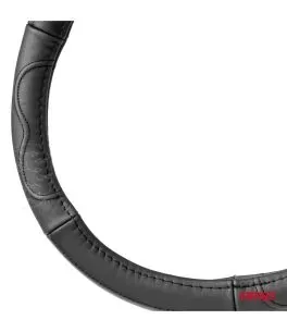 ΚΑΛΥΜΜΑ ΤΙΜΟΝΙΟΥ ΑΠΟ ΤΕΧΝΟΔΕΡΜΑ 41-43CM SWC-49-XL ΣΕ ΜΑΥΡΟ ΧΡΩΜΑ ΜΕ ΜΑΥΡΕΣ ΡΑΦΕΣ AMIO - 1 ΤΕΜ. 