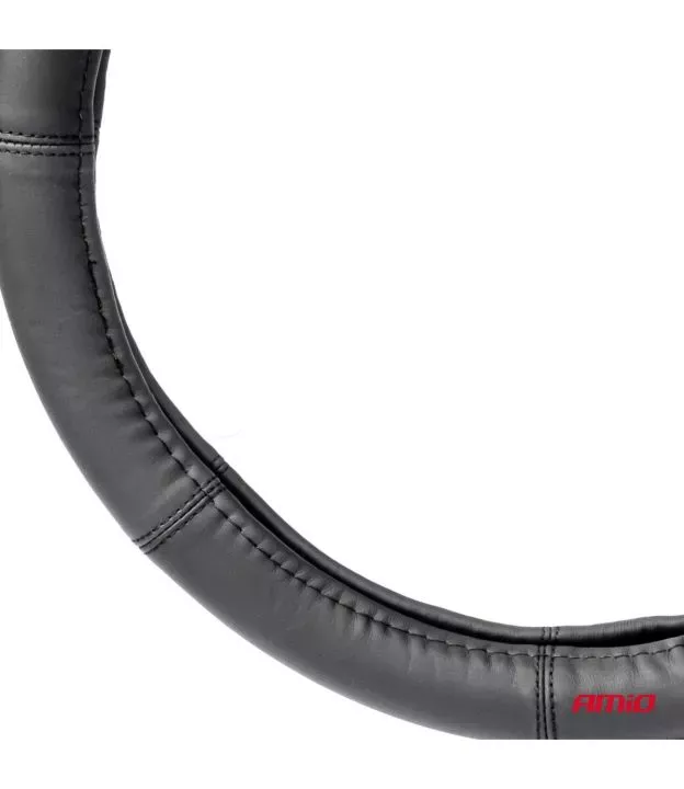 ΚΑΛΥΜΜΑ ΤΙΜΟΝΙΟΥ ΑΠΟ ΤΕΧΝΟΔΕΡΜΑ 44-46CM SWC-48-ΧΧL ΣΕ ΜΑΥΡΟ ΧΡΩΜΑ ΜΕ ΜΑΥΡΕΣ ΡΑΦΕΣ AMIO - 1 ΤΕΜ.