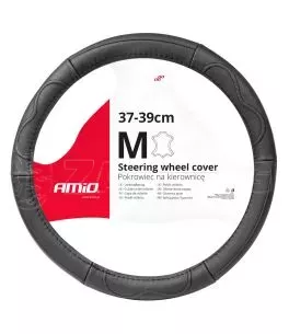 ΚΑΛΥΜΜΑ ΤΙΜΟΝΙΟΥ ΑΠΟ ΤΕΧΝΟΔΕΡΜΑ 37-39CM SWC-49-Μ ΣΕ ΜΑΥΡΟ ΧΡΩΜΑ ΜΕ ΜΑΥΡΕΣ ΡΑΦΕΣ AMIO - 1 ΤΕΜ. 