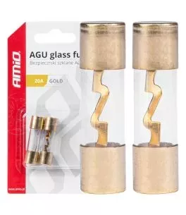 ΑΣΦΑΛΕΙΕΣ ΓΥΑΛΙΝΕΣ AGU 20A 38x10,3mm 2 ΑΜΙΟ - 2 ΤΕΜ. 