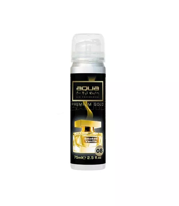 ΑΡΩΜΑΤΙΚΟ ΑΥΤΟΚΙΝΗΤΟΥ ΣΕ ΣΠΡΕΙ (SPRAY) ΜΕ ΑΡΩΜΑ SMOKED VANILLA PREMIUM GOLD SERIES 75ml AQUA - 1 TEM.