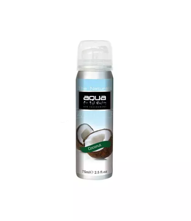 ΑΡΩΜΑΤΙΚΟ ΑΥΤΟΚΙΝΗΤΟΥ ΣΕ ΣΠΡΕΙ (SPRAY) ΜΕ ΑΡΩΜΑ ΚΑΡΥΔΑ (COCONUT) FRUITS SERIES 75ml AQUA - 1 TEM.
