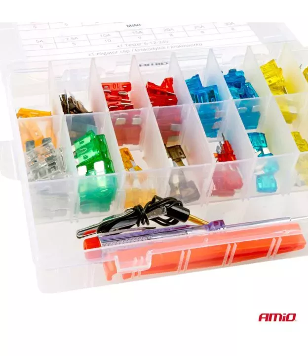ΑΣΦΑΛΕΙΕΣ STANDARD/MICRO ΜΕ ΔΟΚΙΜΑΣΤΙΚΟ ΚΑΤΣΑΒΙΔΙ 6-24V & ΕΡΓΑΛΕΙΟ ΑΦΑΙΡΕΣΗΣ SET ΑΜΙΟ - 150 ΤΕΜ.