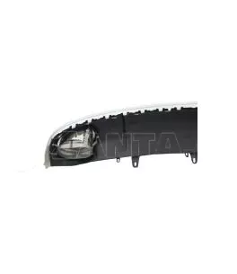 Diffuser Πίσω Προφυλακτήρα Για Audi A7 4G 10-14 RS7 Look Για Απλό Προφυλακτήρα Με Μπούκες Από Abs Πλαστικό 