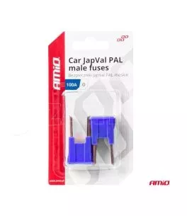 ΑΣΦΑΛΕΙΕΣ JapVal PAL O ΑΡΣΕΝΙΚΕΣ 100A ΣΕ ΜΠΛΕ ΧΡΩΜΑ AMIO - 2 Τεμ. 