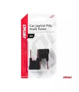 ΑΣΦΑΛΕΙΕΣ JapVal PAL U ΑΡΣΕΝΙΚΕΣ 80A ΣΕ ΜΑΥΡΟ ΧΡΩΜΑ AMIO - 2 Τεμ. 