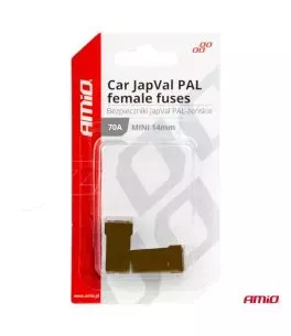 ΑΣΦΑΛΕΙΕΣ JapVal PAL ΜΙΝΙ 14mm ΘΗΛΥΚΕΣ 70A ΣΕ ΚΑΦΕ ΧΡΩΜΑ AMIO - 2 Τεμ. 