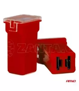 ΑΣΦΑΛΕΙΕΣ JapVal PAL ΜΙΝΙ 17mm ΘΗΛΥΚΕΣ 50A ΣΕ ΚΟΚΚΙΝΟ ΧΡΩΜΑ AMIO - 2 Τεμ. 