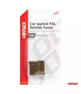 ΑΣΦΑΛΕΙΕΣ JapVal PAL ΜΙΝΙ 17mm ΘΗΛΥΚΕΣ 70A ΣΕ ΚΑΦΕ ΧΡΩΜΑ AMIO - 2 Τεμ. 
