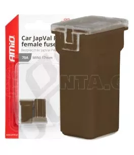ΑΣΦΑΛΕΙΕΣ JapVal PAL ΜΙΝΙ 17mm ΘΗΛΥΚΕΣ 70A ΣΕ ΚΑΦΕ ΧΡΩΜΑ AMIO - 2 Τεμ. 
