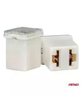 ΑΣΦΑΛΕΙΕΣ JapVal PAL ΜICRO 14mm ΘΗΛΥΚΕΣ 25A ΣΕ ΛΕΥΚΟ ΧΡΩΜΑ AMIO - 2 Τεμ. 
