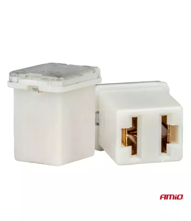 ΑΣΦΑΛΕΙΕΣ JapVal PAL ΜICRO 14mm ΘΗΛΥΚΕΣ 25A ΣΕ ΛΕΥΚΟ ΧΡΩΜΑ AMIO - 2 Τεμ.