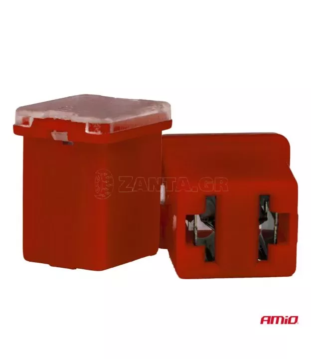 ΑΣΦΑΛΕΙΕΣ JapVal PAL ΜICRO 14mm ΘΗΛΥΚΕΣ 50A ΣΕ ΚΟΚΚΙΝΟ ΧΡΩΜΑ AMIO - 2 Τεμ.