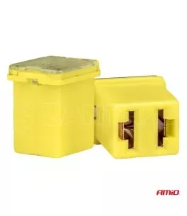 ΑΣΦΑΛΕΙΕΣ JapVal PAL ΜICRO 14mm ΘΗΛΥΚΕΣ 60A ΣΕ ΚΙΤΡΙΝΟ ΧΡΩΜΑ AMIO - 2 Τεμ. 
