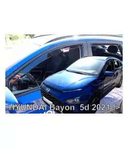 Ανεμοθραύστες για Hyundai Bayon (2021+) - 4τμχ. εμπρός και πίσω 