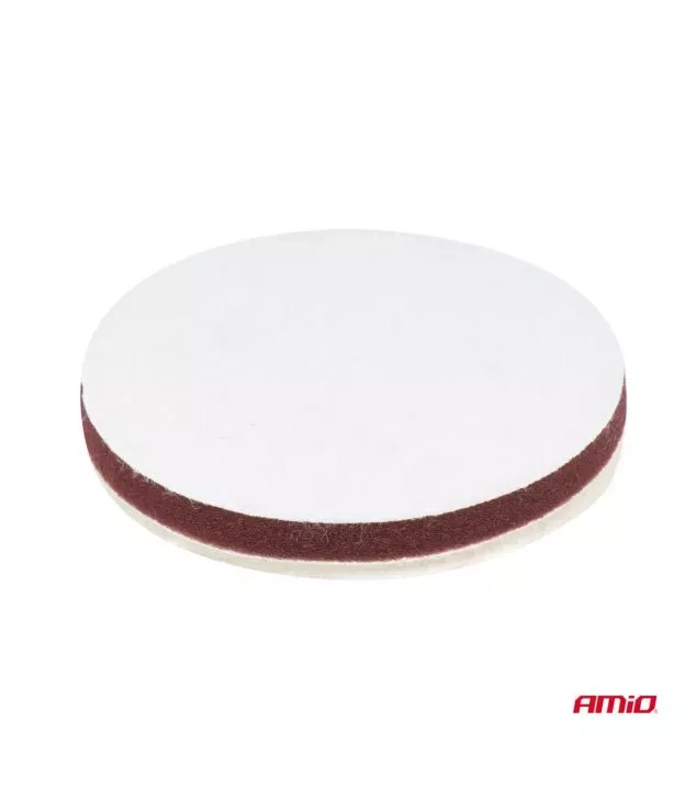 ΣΦΟΥΓΓΑΡΙ ΓΥΑΛΙΣΜΑΤΟΣ ΜΑΛΛΙΝΟ ΤΡΙΒΕΙΟΥ MEDIUM 125mm AMIO - 1 Τεμ.