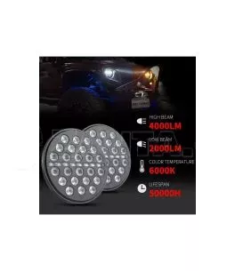 Φώτα Πορείας 7" Ιντσών LED Τύπος 2 (Line) 