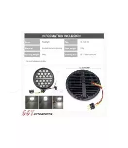 Φώτα Πορείας 7" Ιντσών LED Τύπος 2 (Line) 