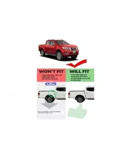 Nissan Navara (NP300) 2015+ Φρύδια Τροχών Slim Με LED (4Drs) 