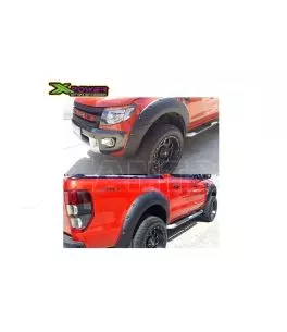 Ford Ranger T6 2012-2016 Φρύδια Τροχών Μαύρα με Διακοσμητικές Βίδες (Modified) 