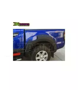 Ford Ranger T6 2012-2016 Φρύδια Τροχών Μαύρα με Διακοσμητικές Βίδες (Modified) 