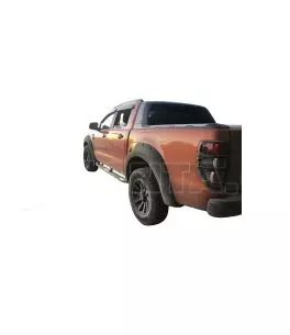 Ford Ranger T6 2012-2016 Φρύδια Τροχών Μαύρα με Διακοσμητικές Βίδες (Modified) 
