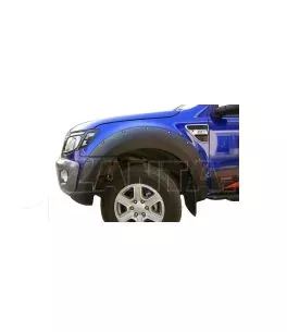 Ford Ranger T6 2012-2016 Φρύδια Τροχών Μαύρα με Διακοσμητικές Βίδες (Modified) 
