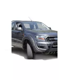Ford Ranger T6 2012-2016 Φρύδια Τροχών Μαύρα με Διακοσμητικές Βίδες (Modified) 