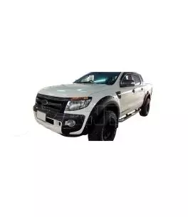 Ford Ranger T6 2012-2016 Φρύδια Τροχών Μαύρα με Διακοσμητικές Βίδες (Modified) 
