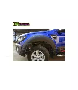 Ford Ranger T6 2012-2016 Φρύδια Τροχών Μαύρα με Διακοσμητικές Βίδες (Modified) 