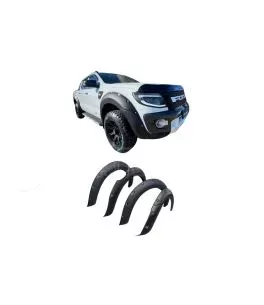 Ford Ranger T6 2012-2016 Φρύδια Τροχών Μαύρα με Διακοσμητικές Βίδες (Modified) 