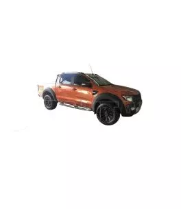 Ford Ranger T6 2012-2016 Φρύδια Τροχών Μαύρα με Διακοσμητικές Βίδες (Modified) 