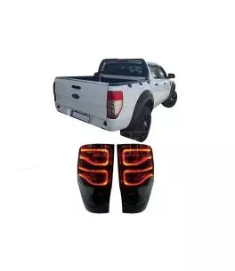 Ford Ranger (T6) 2012-2016 Πίσω Φανάρια Smoked Led [Eagle Eyes] 